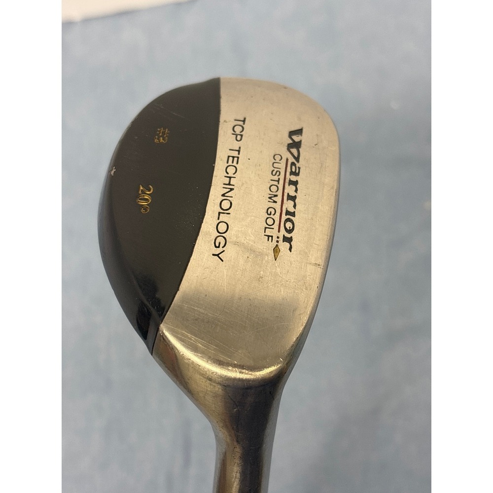 Warrior Custom Golf Hybrid Men 40.5" Silver Black Good 20 Degree TCP Technology